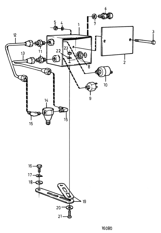 Схема узла Oil Supervision, Reverse Gear. Classifiable.: Twin Disc 5091 Для Volvo Penta Tamd122D