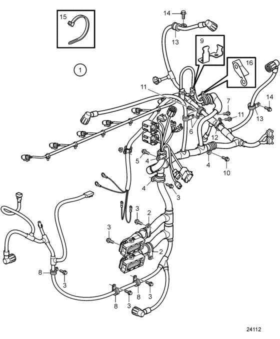 Схема узла Electrical System Для Volvo Penta D11A-A