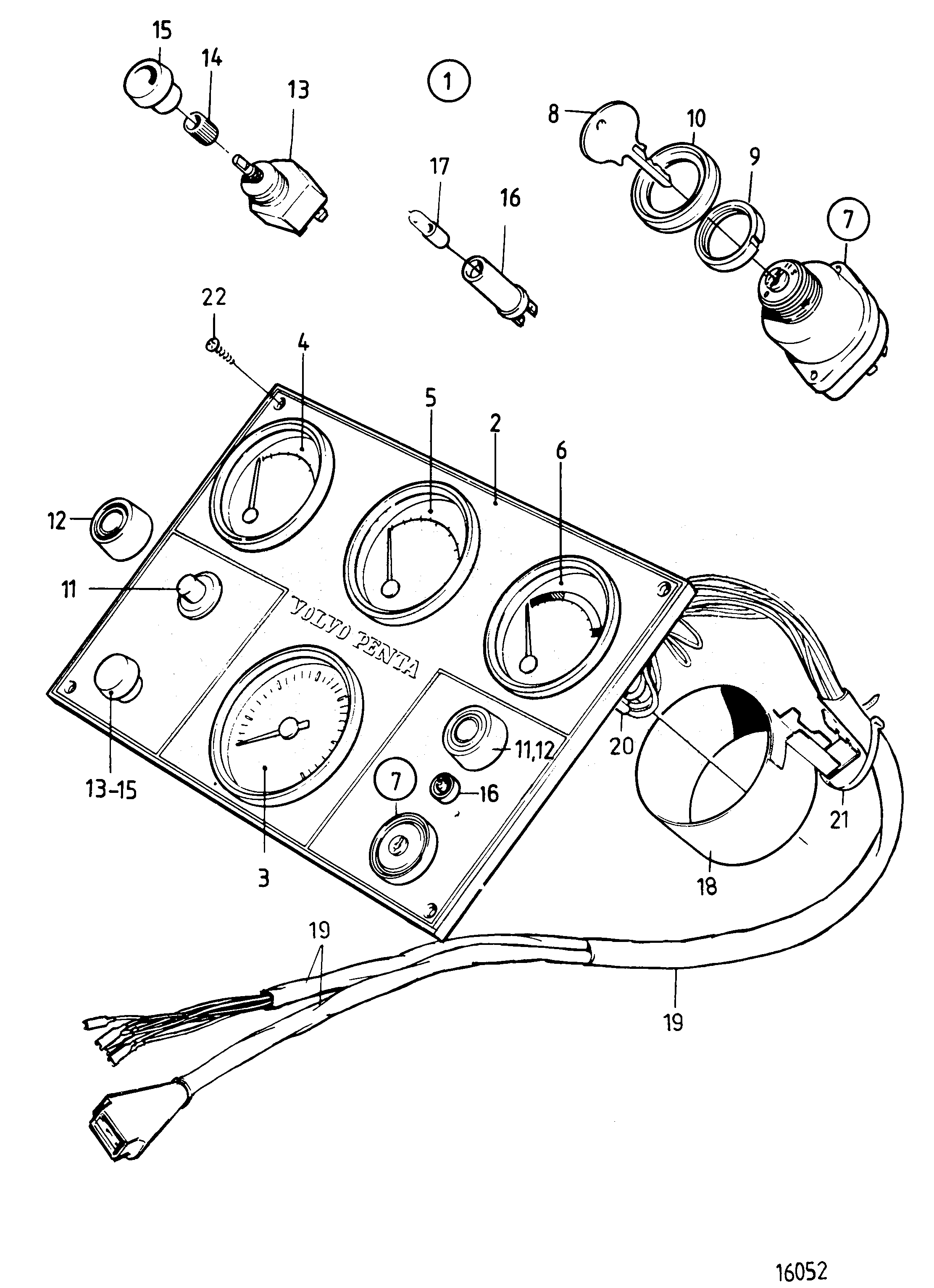 Схема узла Instrument Panel. Classifiable