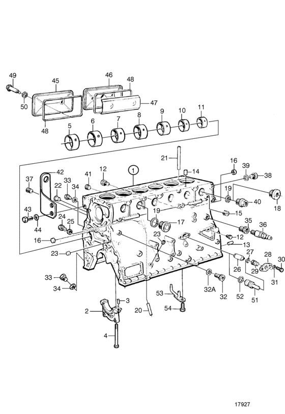 Схема узла Barrel Assy Cylinder Для Volvo Penta Tamd103A-A Aux