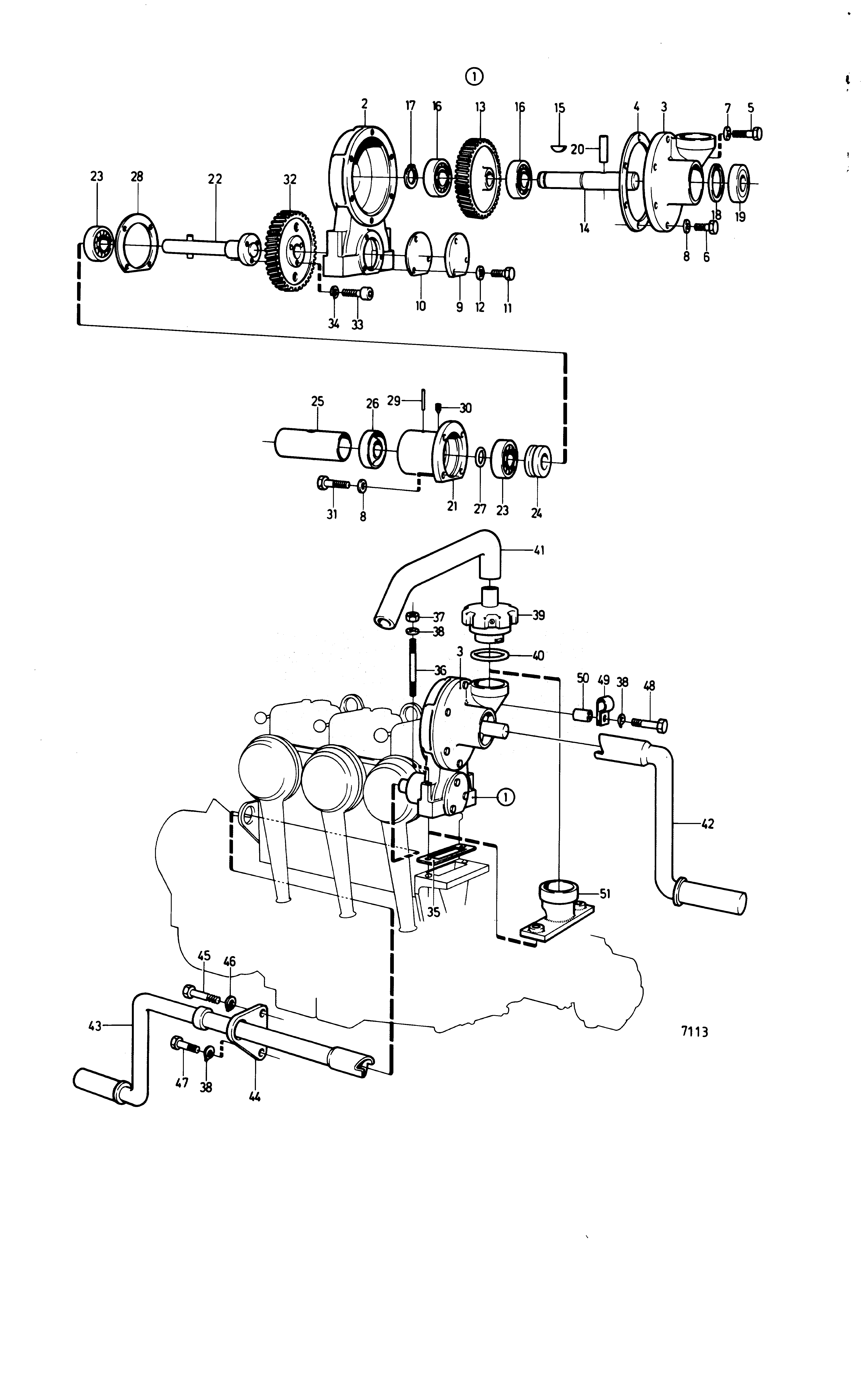 Схема узла Manual Starter And Inst. Components Later Prod