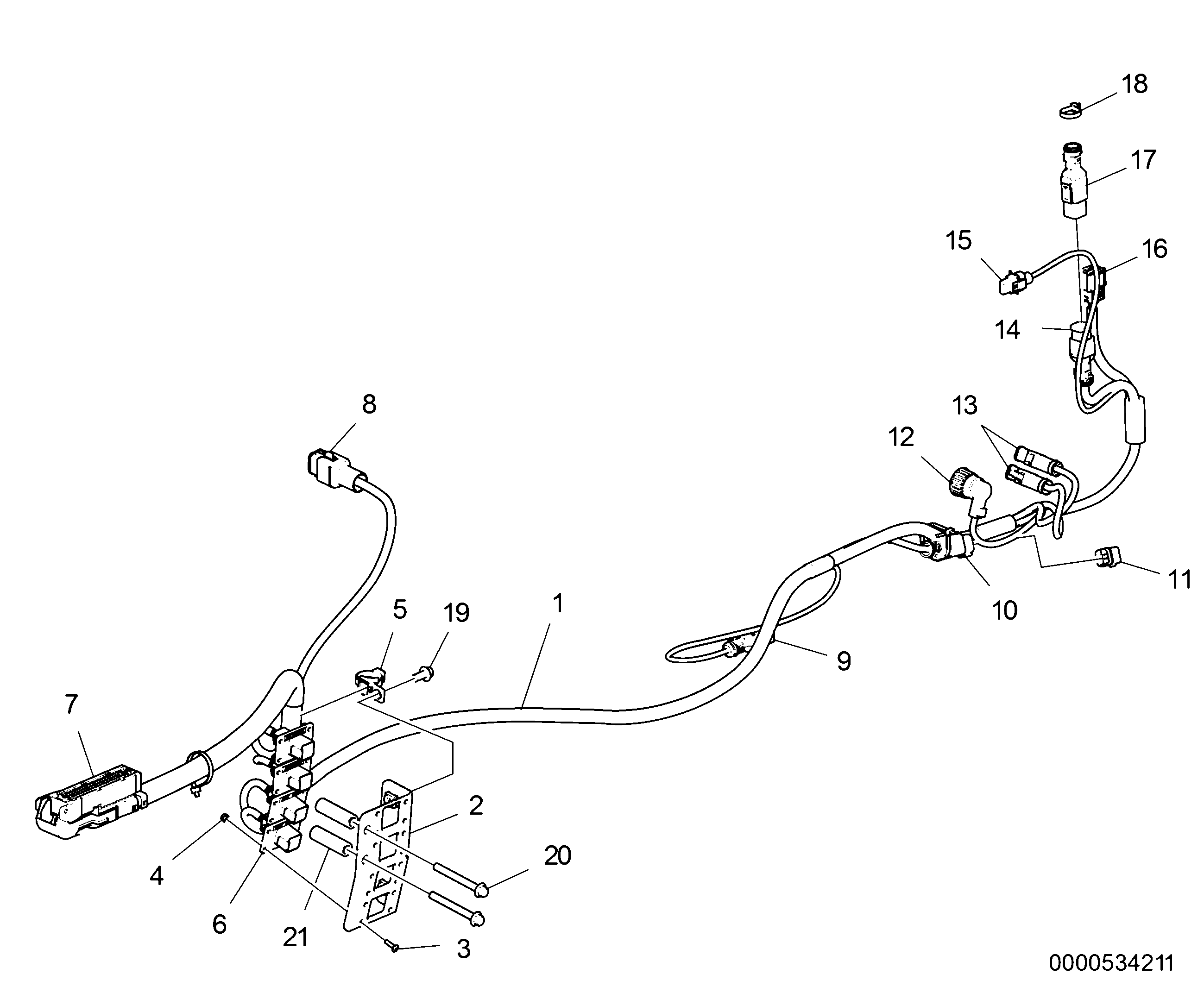 Схема узла Wiring Harness Ips, Evc 2.0