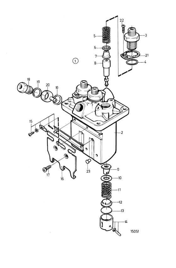 Схема узла Fuel Injection Pump, Components Для Volvo Penta Md2020B