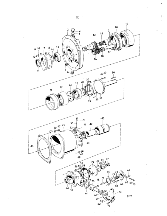 Схема узла Reduction Reverse Gear Volvo Penta Utv 1, 91:1 Для Volvo Penta Bb115C