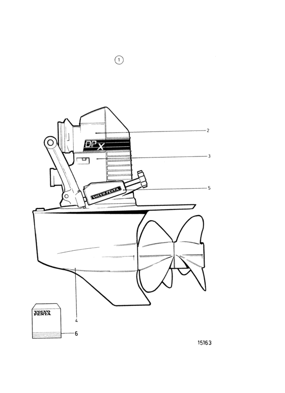 Схема узла Duoprop Drive Unit: Ratio 1.59:1 Для Volvo Penta Dpx