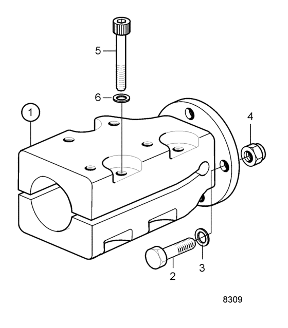 Схема узла Coupling Flange Для Volvo Penta Tmd31A