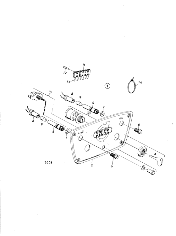 Схема узла Панель Инструментов Для Volvo Penta Md7B