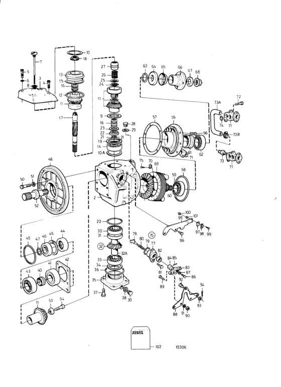 Схема узла Reverse Gear: Ratio 2, 63:1 Для Volvo Penta Ad31Xd