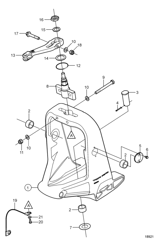 Схема узла Gimbal Ring Для Volvo Penta Xxp-D3