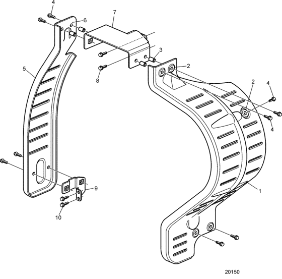 Схема узла Belt Guard Для Volvo Penta D9A2A D9A-Mg