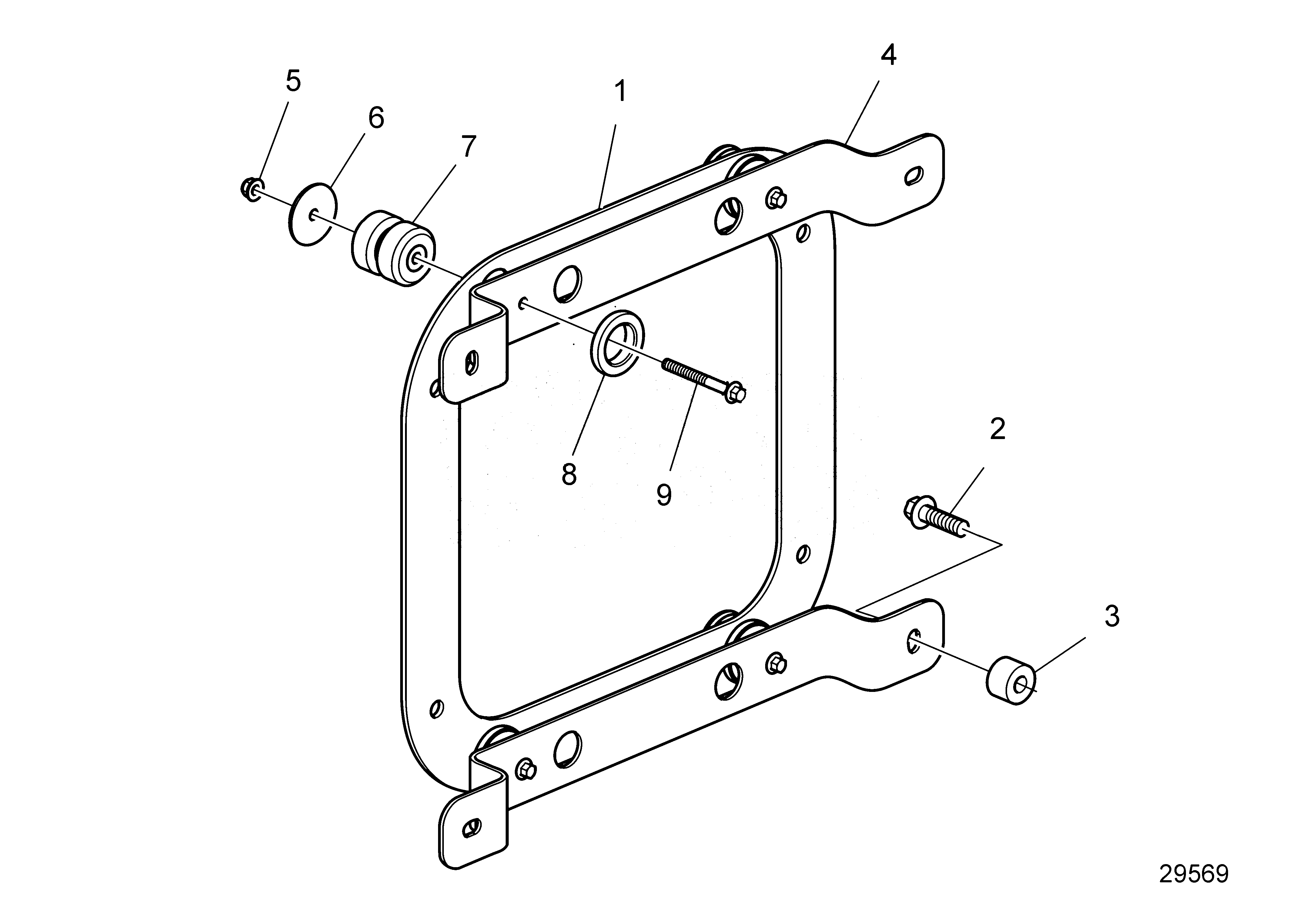 Схема узла Scr.bracket Kit