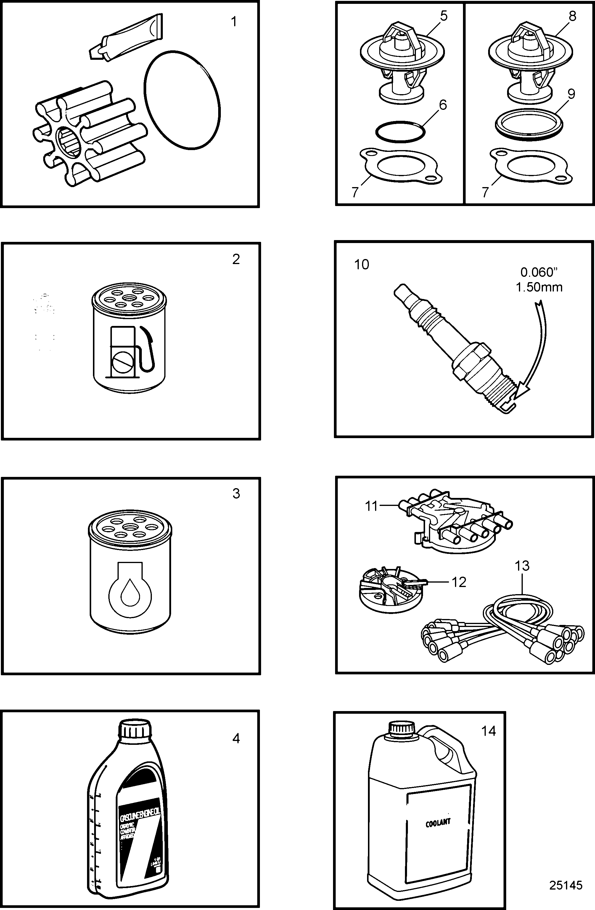 Схема узла Maintenance Parts, 5.0L & 5.7L