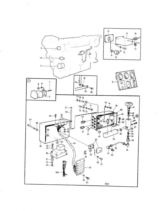 Схема узла Electrical System Classed Для Volvo Penta Md70C
