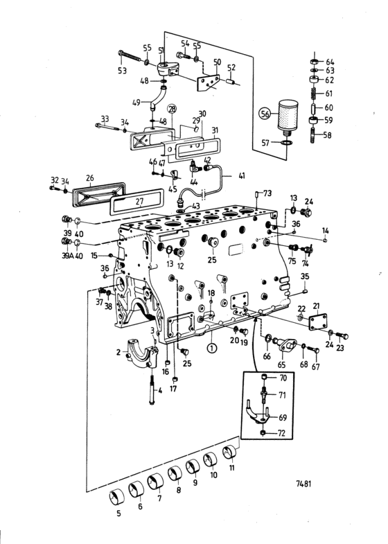Схема узла Barrel Assy Cylinder Для Volvo Penta Tamd70E