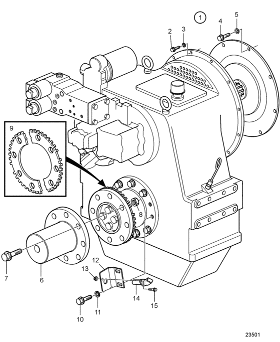 Схема узла Connecting Components Mg 5170 Для Volvo Penta D16C-A Mh