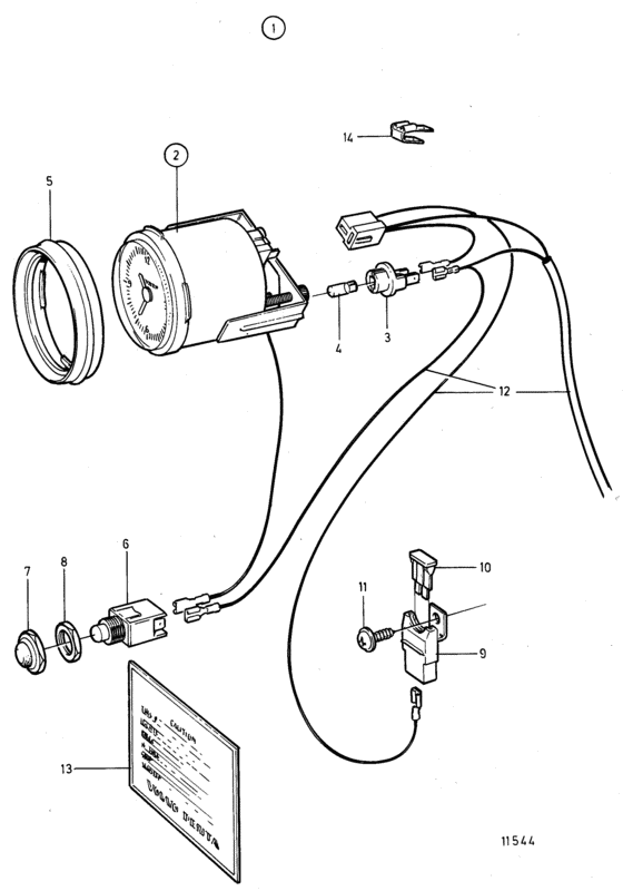 Схема узла Clock Kit Для Volvo Penta 230A