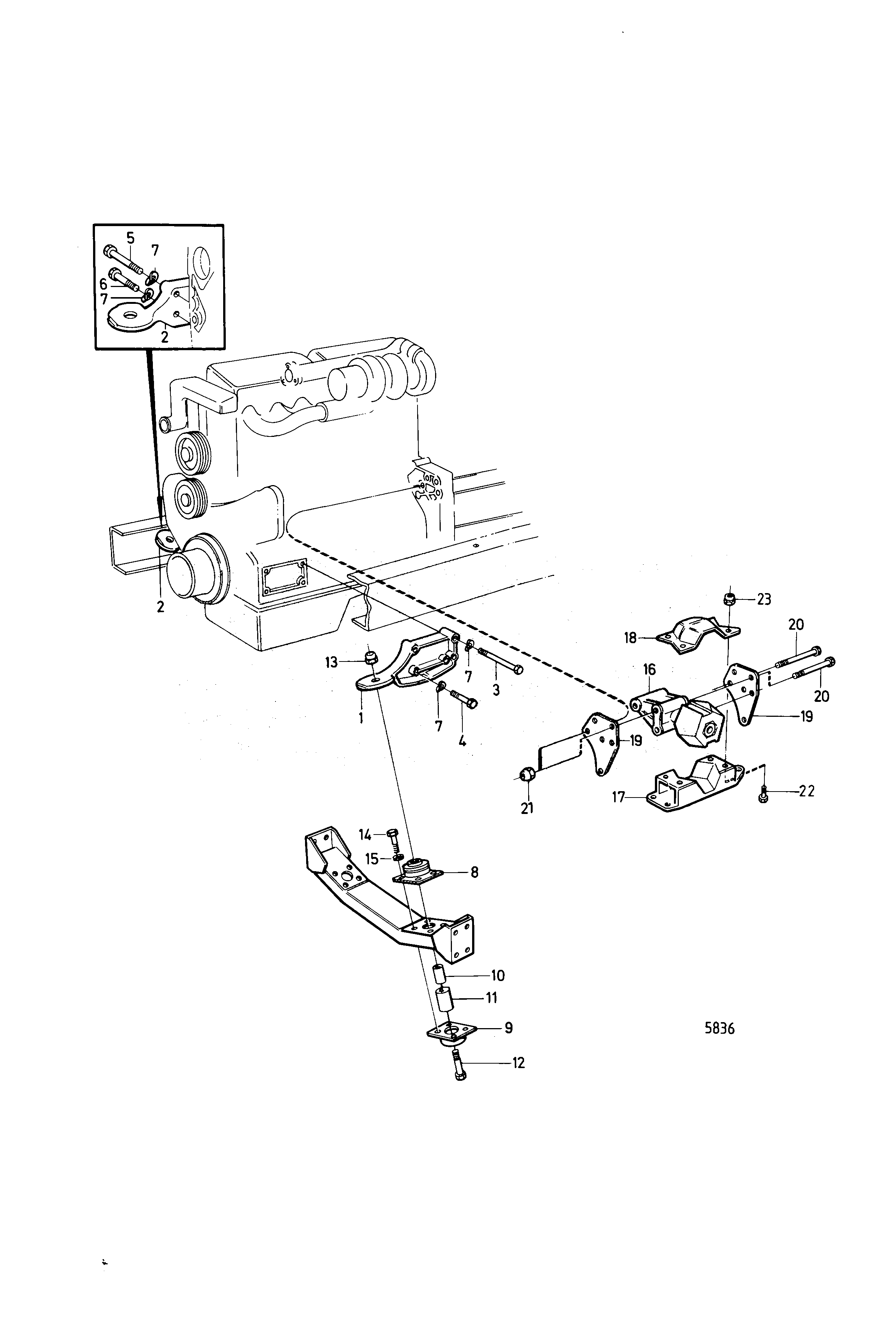 Схема узла Engine Suspension, Spec.867578