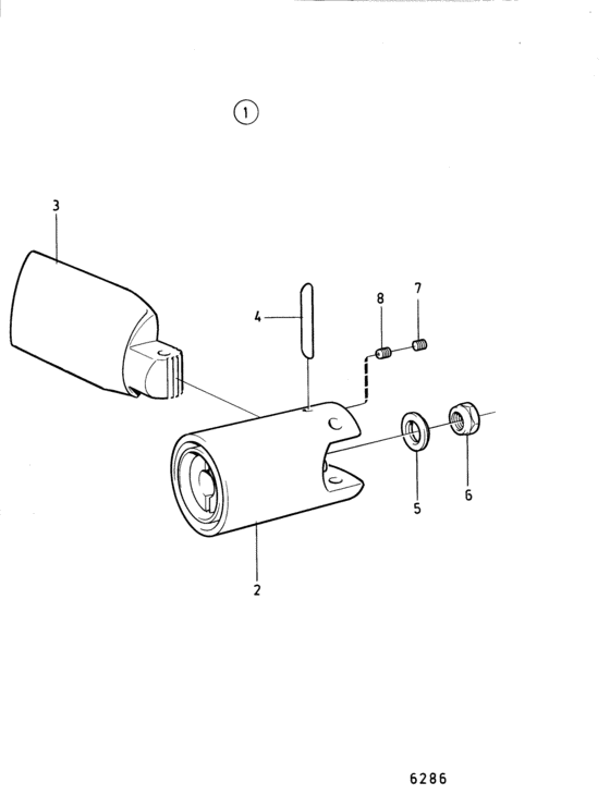 Схема узла Folding Propeller Для Volvo Penta Mb2