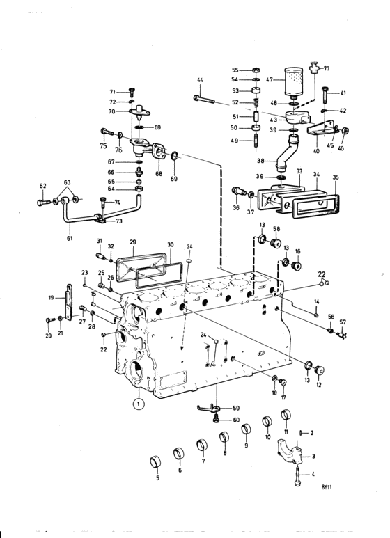 Схема узла Barrel Assy Cylinder Для Volvo Penta Tad121Chc