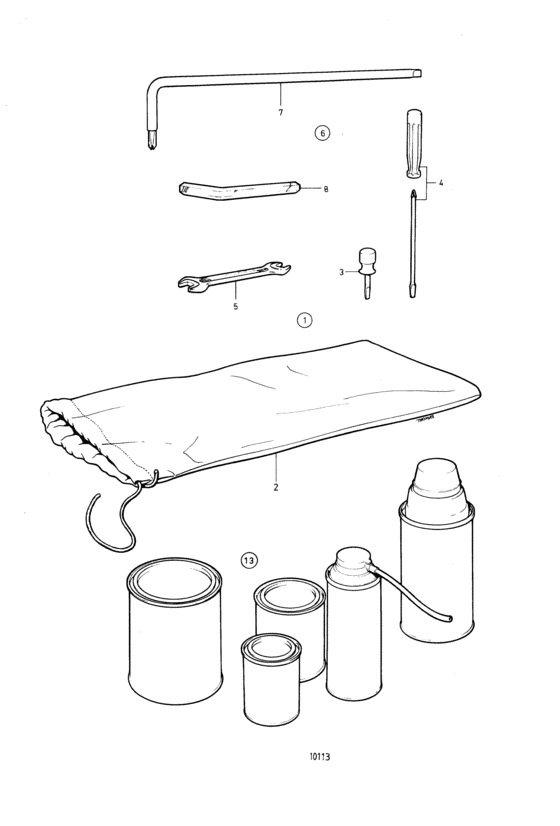 Схема узла Set Of Tools Для Volvo Penta Ad31A