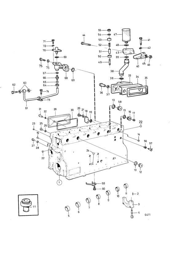 Схема узла Barrel Assy Cylinder Для Volvo Penta Tamd120B