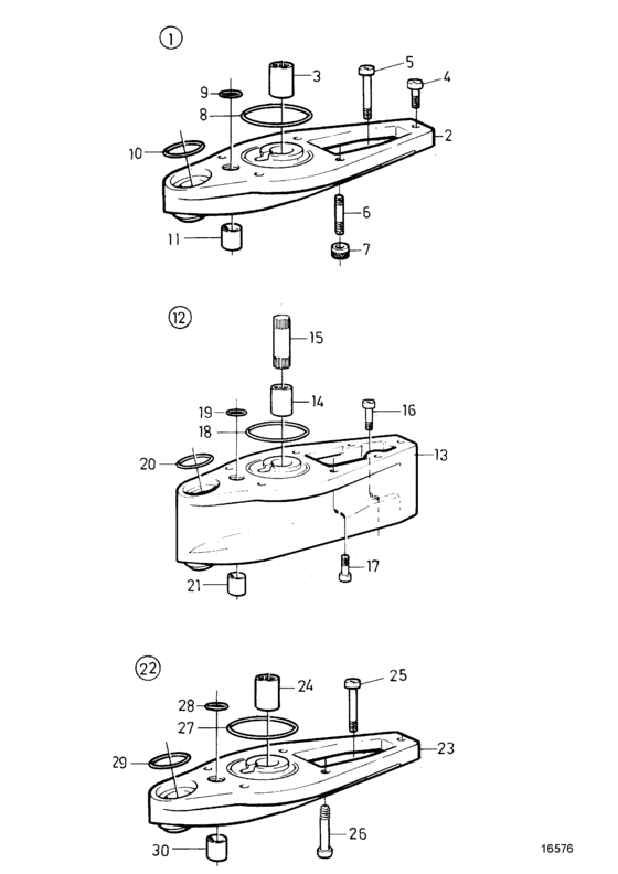 Схема узла Drive Extension: 1\' (25.4Mm) Dp Для Volvo Penta Kad42B