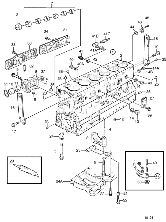 Схема узла Barrel Assy Cylinder Для Volvo Penta Tamd163P-A