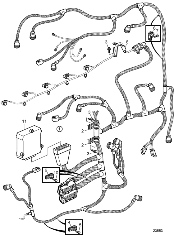 Схема узла Electrical System Для Volvo Penta D9A2B Mh
