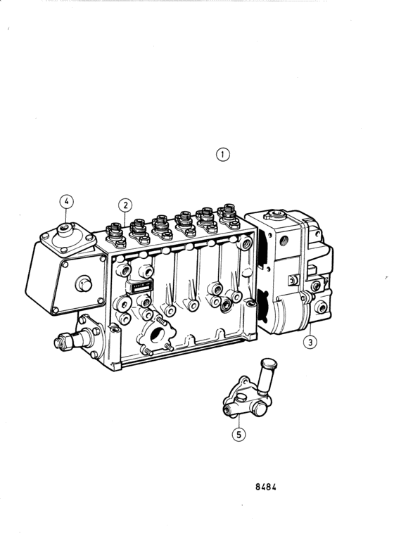 Схема узла Fuel Injection Pump, Components: 864433 Для Volvo Penta Tamd61A