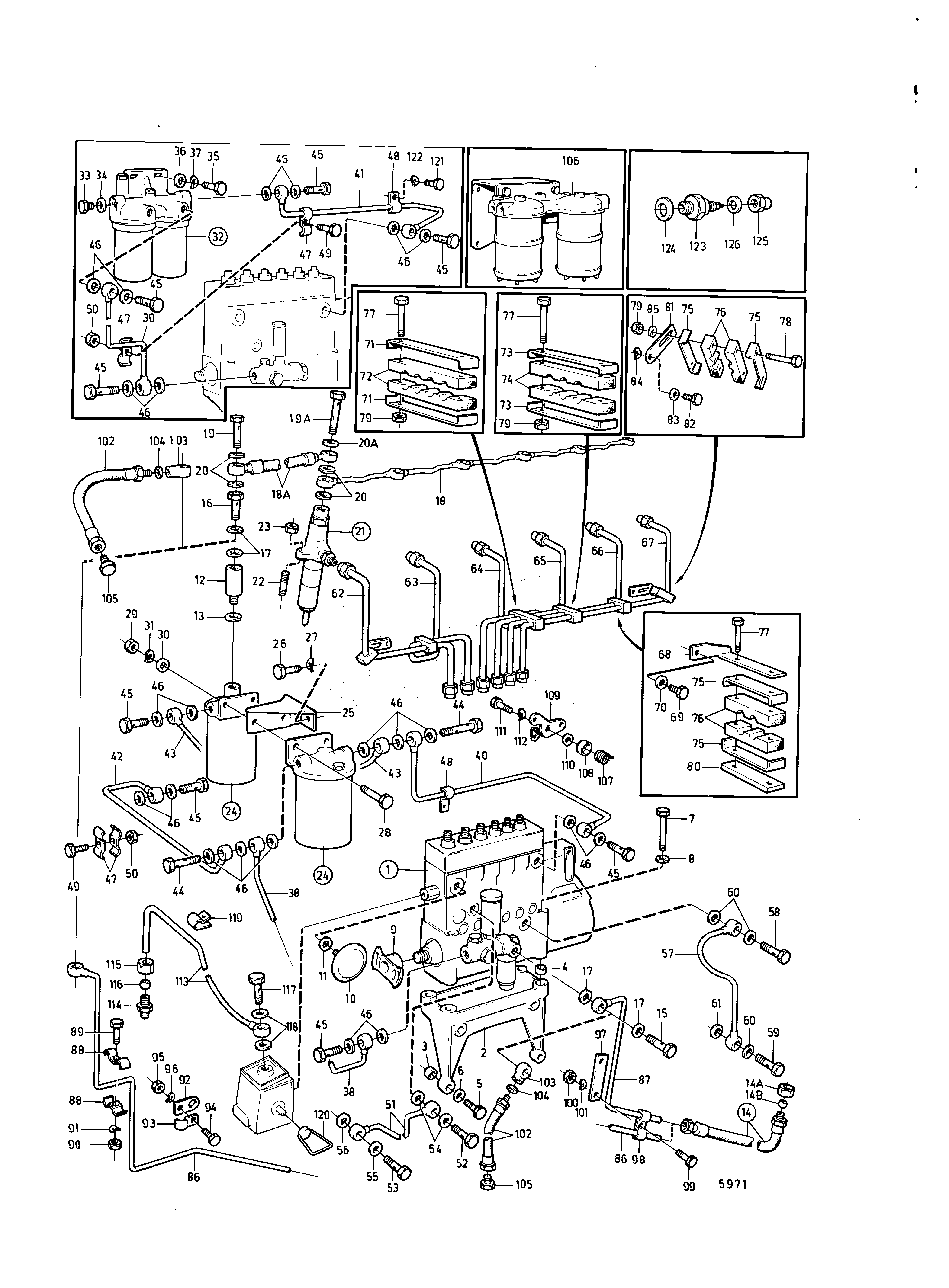 Схема узла Fuel System Excl.spec.s5175/497250 D100A