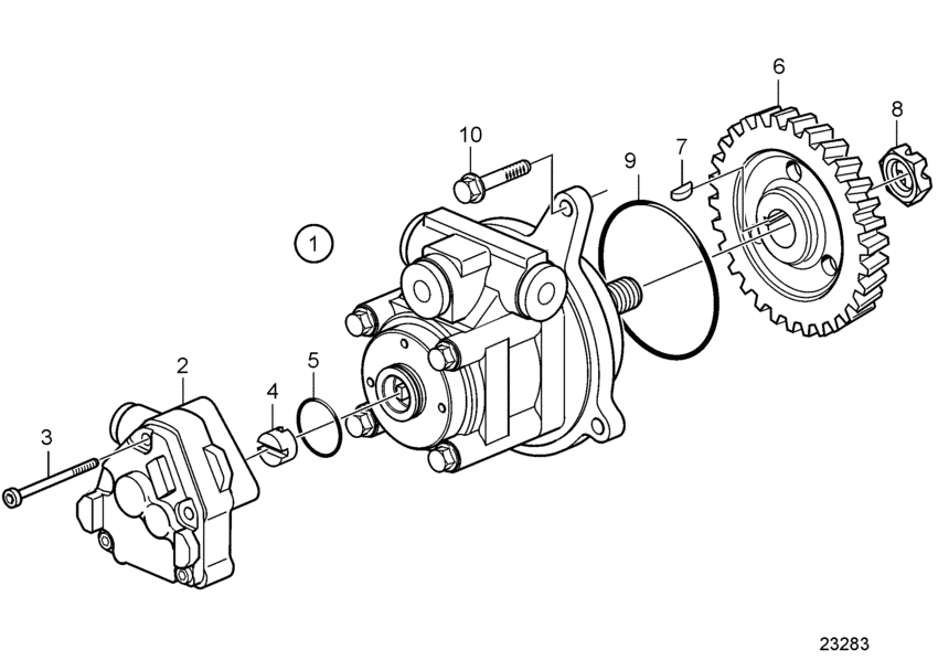 Схема узла Топливный Насос Для Volvo Penta D16C-A Mh