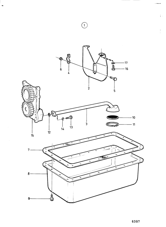 Схема узла Suction Pipe Kit Для Volvo Penta Md40A