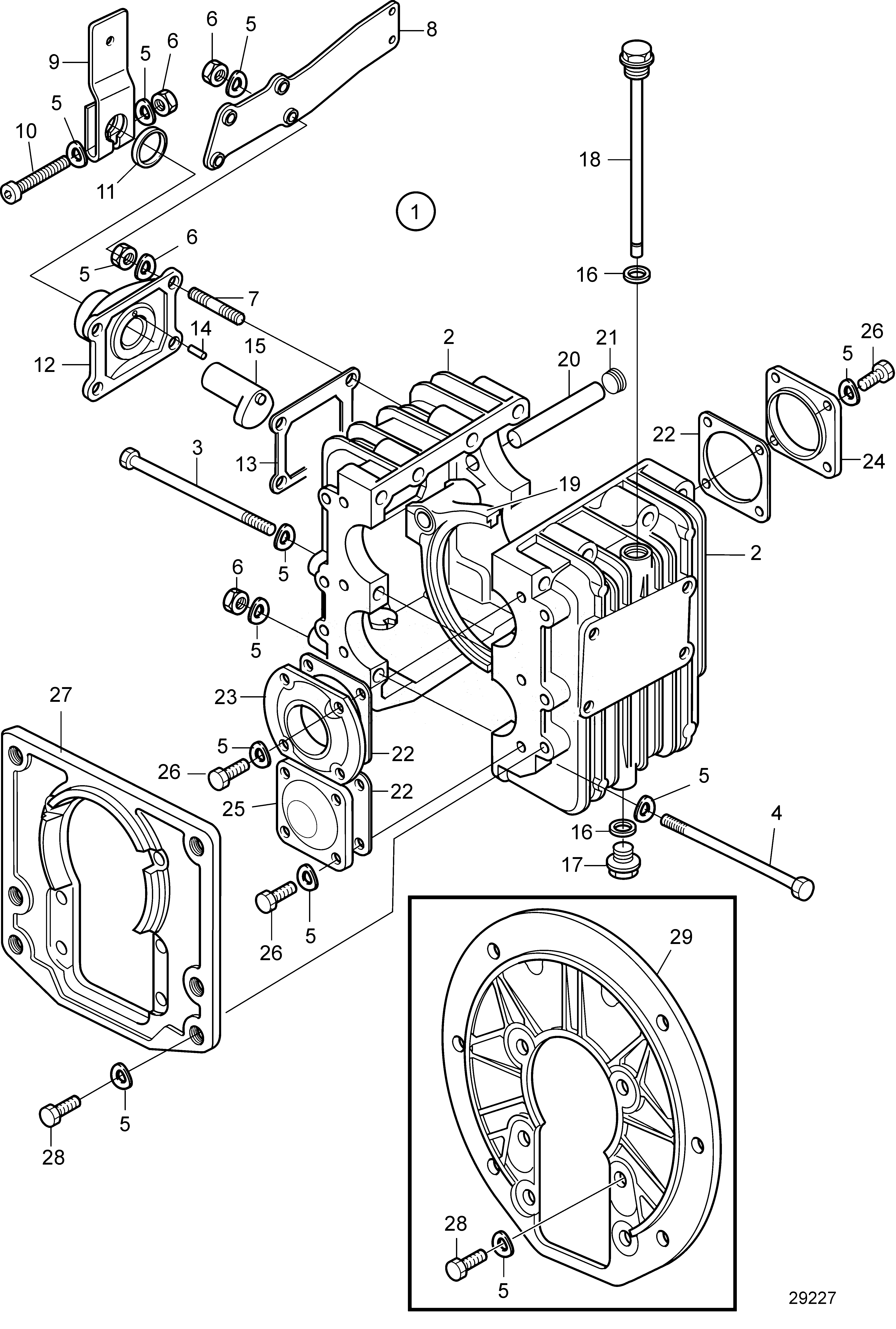 Схема узла Reverse Gear Ms10A: Ratio 2.72:1