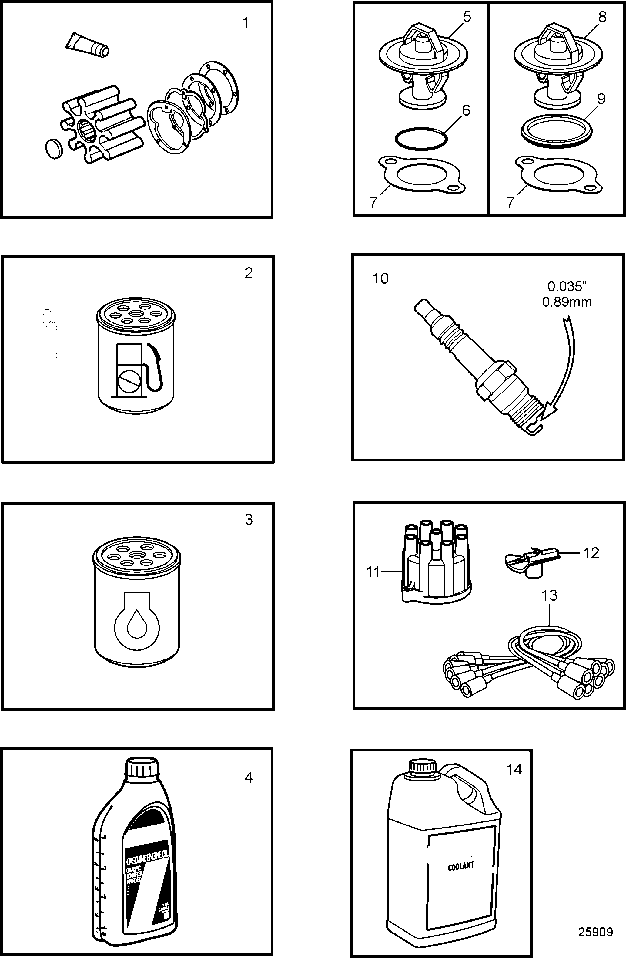 Схема узла Maintenance Parts, 5.0L & 5.7L