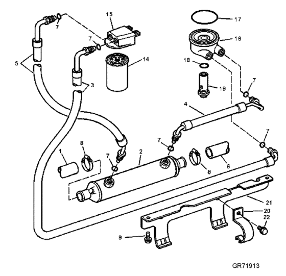 Схема узла Lubricating System Для Volvo Penta 8.2Gsipwtr