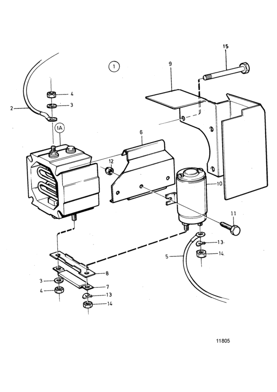 Схема узла Starter Element Для Volvo Penta Tmd102A