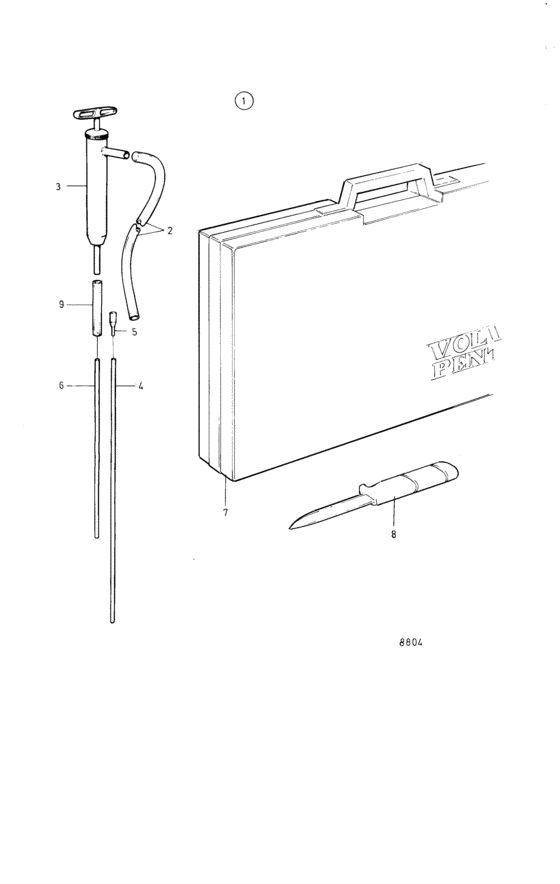 Схема узла Tool Kit, Extra Для Volvo Penta Aq271B
