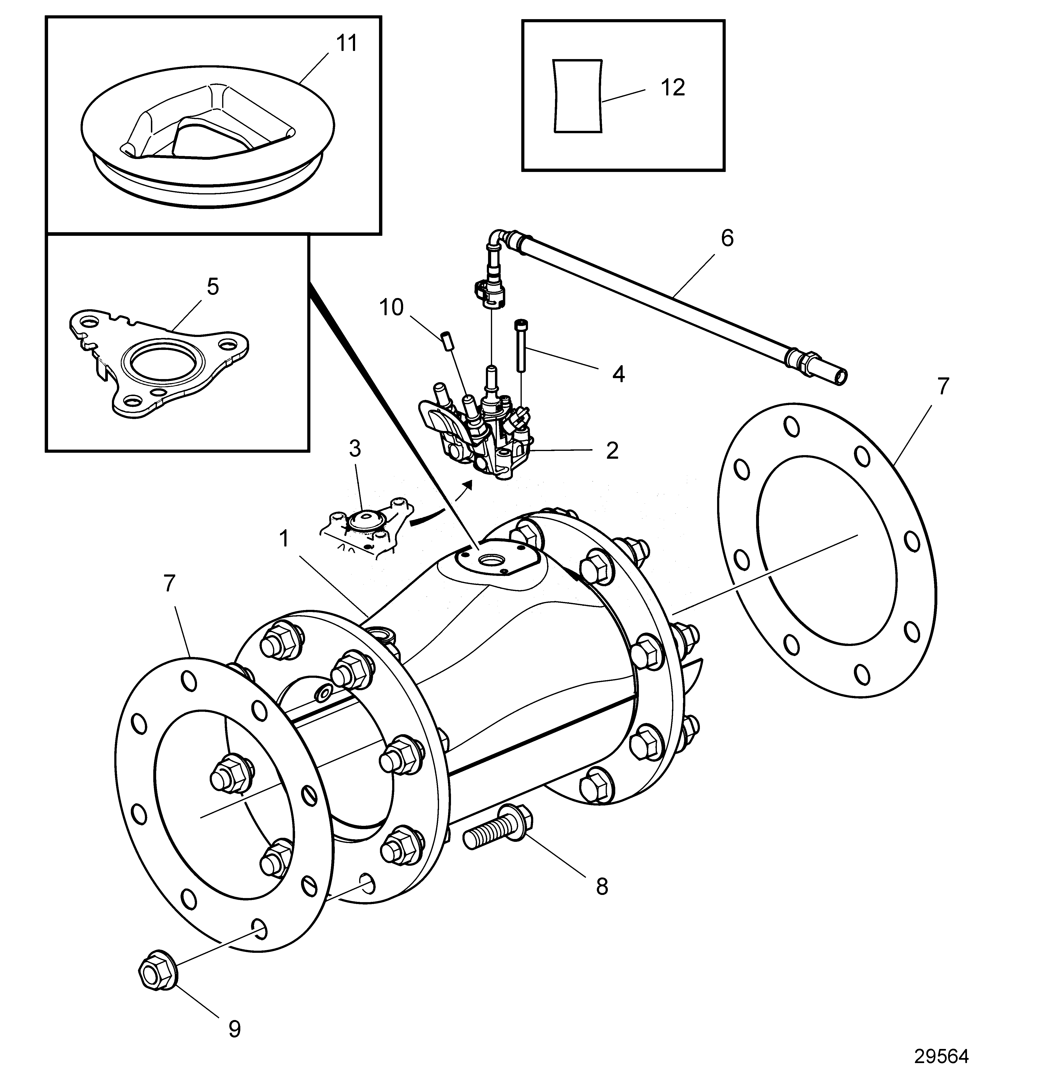 Схема узла Scr.dosage Valve Kit