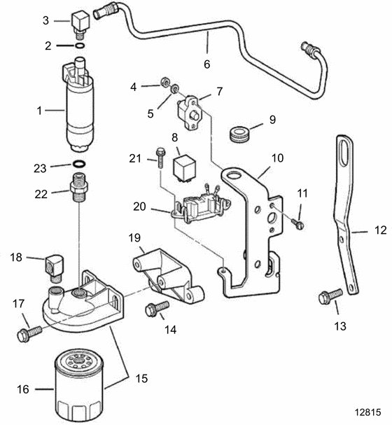 Схема узла Топливный Насос Для Volvo Penta 4.3Gsjbya