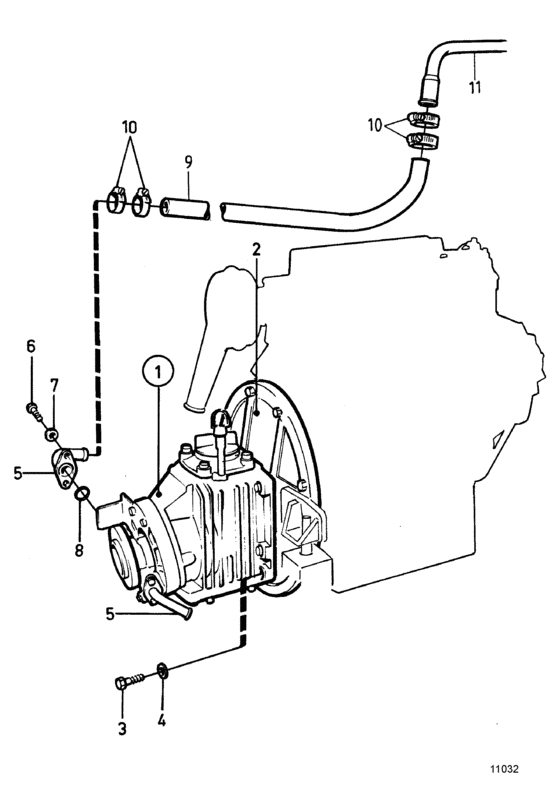 Схема узла Connecting Components Reverse Gear Ms2B-R Для Volvo Penta 2003B-Solas