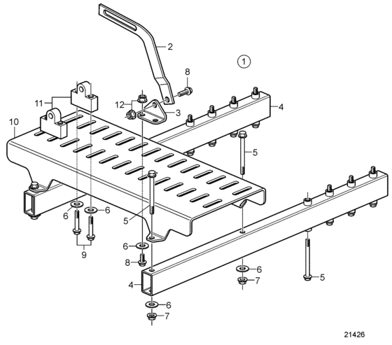 Схема узла Universal Bracket Для Volvo Penta D4-210I-B