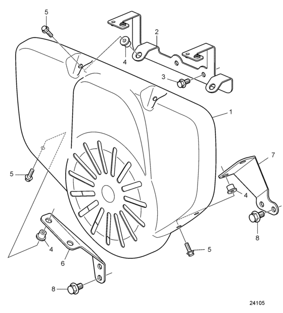 Схема узла Belt Guard Для Volvo Penta D11A-A
