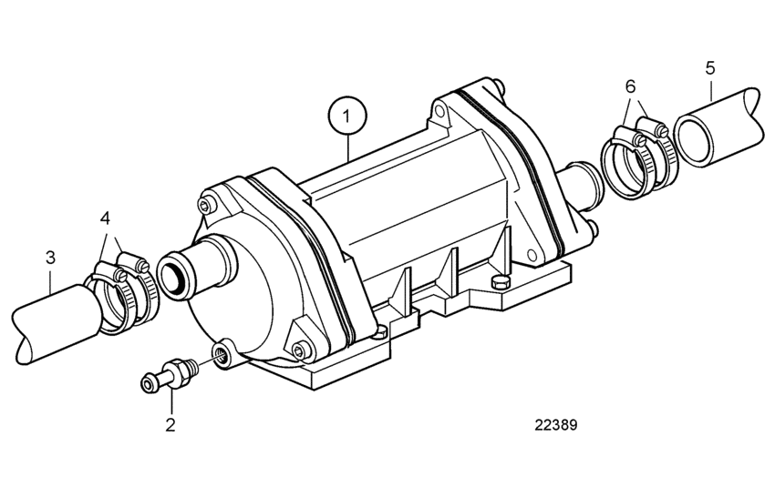 Схема узла Масляный Охладитель Для Volvo Penta Tamd42Wj-A