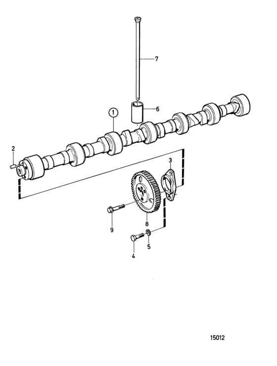 Схема узла Camshaft Assy Для Volvo Penta Tamd103A-A