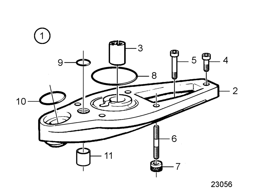Схема узла Drive Extension, 1\'\' (25.4Mm) Dp Для Volvo Penta Ad41L-A