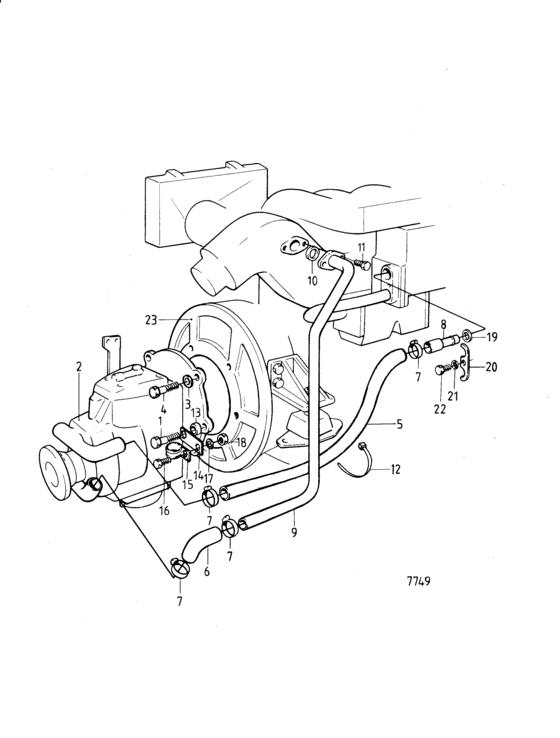 Схема узла Connecting Components Reverse Gear Ms3C Для Volvo Penta Md30A