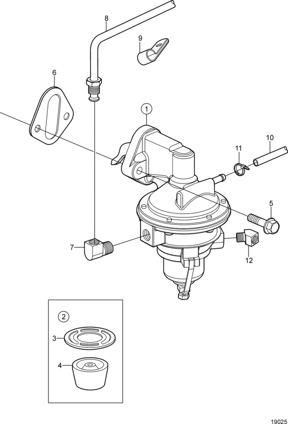 Схема узла Топливный Насос Для Volvo Penta 3.0Gsp-B
