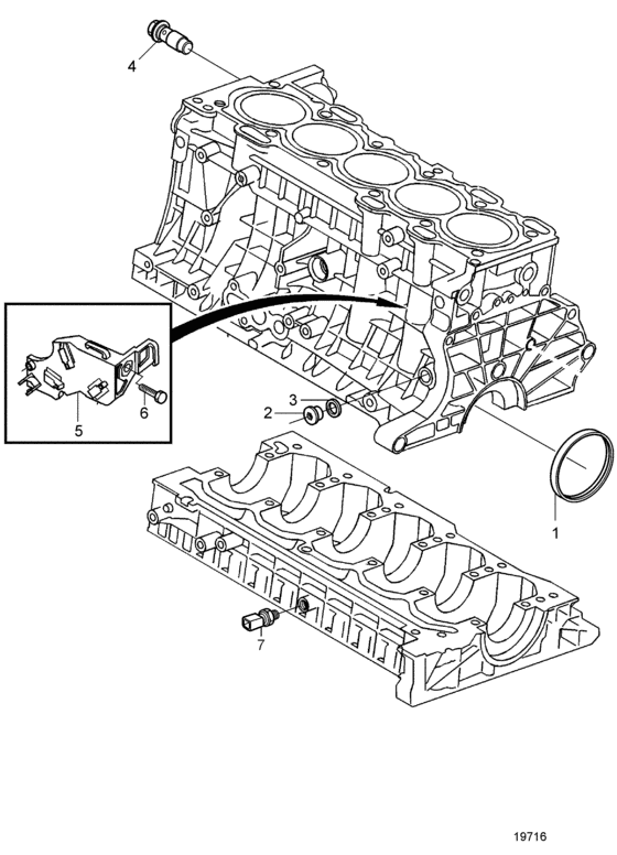 Схема узла Barrel Assy Cylinder Для Volvo Penta D3-160I-A