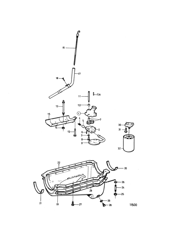 Схема узла Lubricating System Для Volvo Penta 570A