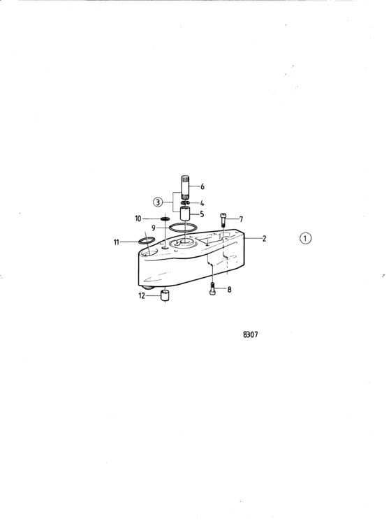 Схема узла Extension Set Для Volvo Penta Aqad40B